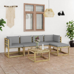 6-tlg. Garten-Lounge-Set...