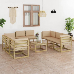 9-tlg. Garten-Lounge-Set...