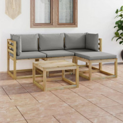 5-tlg. Garten-Lounge-Set...