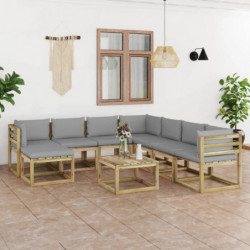 9-tlg. Garten-Lounge-Set...