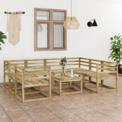 9-tlg. Garten-Lounge-Set...