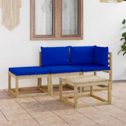 4-tlg. Garten-Lounge-Set...