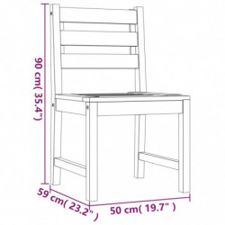 5-tlg. Garten-Essgruppe Massivholz Teak