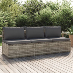 Gartensofa 3-Sitzer mit...