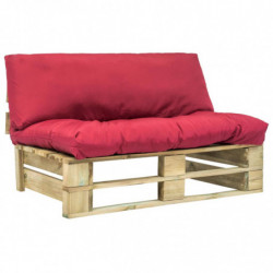 Garten-Palettensofa mit...