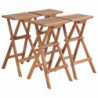 Klappbare Barhocker 4 Stk. Massivholz Teak