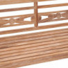 Batavia-Bank 120 cm Teak Massivholz Getüncht