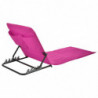 HI Faltbare Strandmatte PVC Rosa