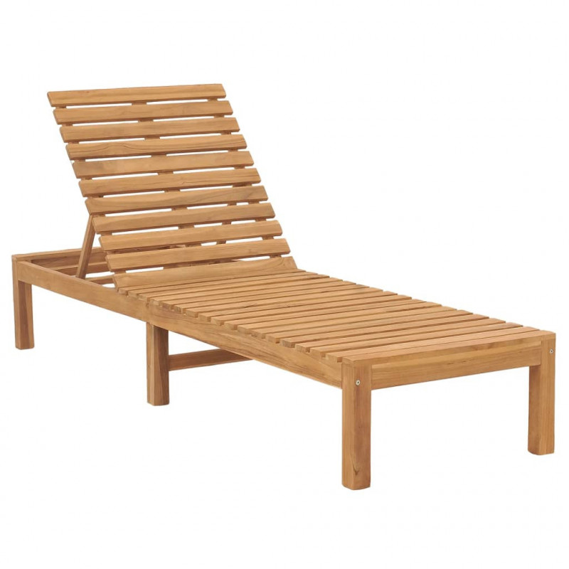 Sonnenliege Massivholz Teak