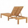 Sonnenliege Massivholz Teak