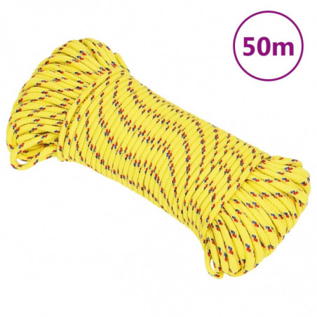 Bootsseil Gelb 4 mm 50 m Polypropylen