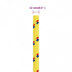 Bootsseil Gelb 12 mm 250 m Polypropylen