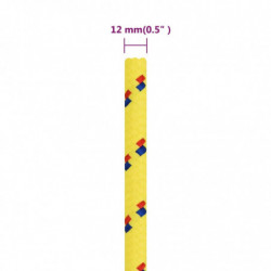 Bootsseil Gelb 12 mm 100 m Polypropylen