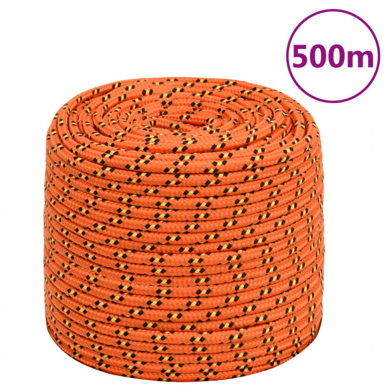 Bootsseil Orange 10 mm 500 m Polypropylen