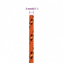Bootsseil Orange 2 mm 25 m Polypropylen