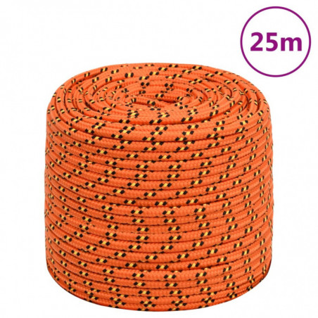 Bootsseil Orange 8 mm 25 m Polypropylen