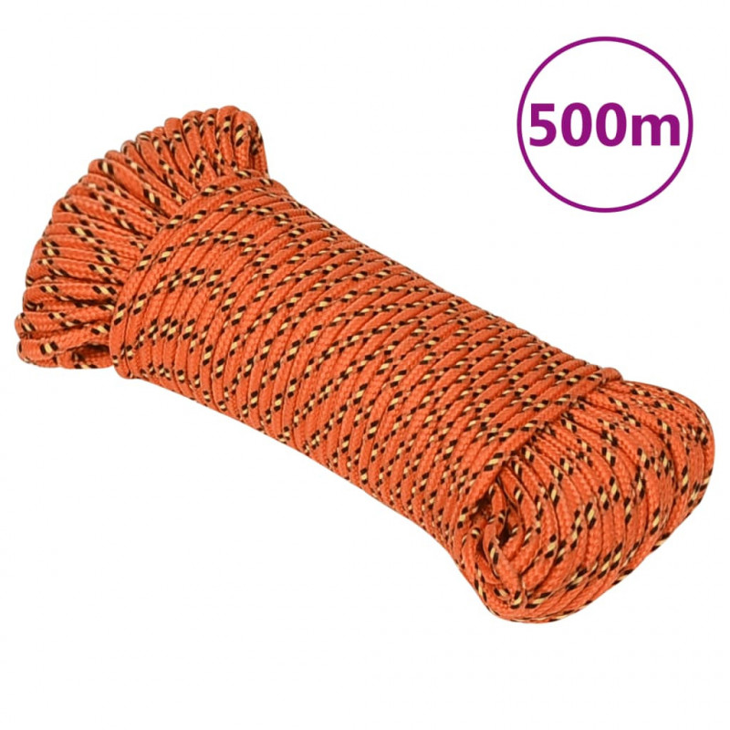 Bootsseil Orange 5 mm 500 m Polypropylen