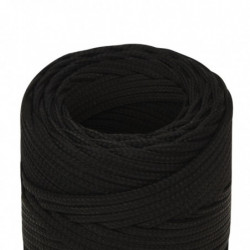 Arbeitsseil Schwarz 2 mm 50 m Polyester