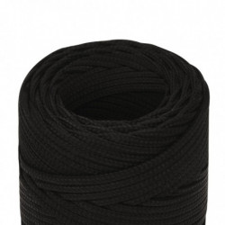 Arbeitsseil Schwarz 2 mm 500 m Polyester