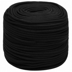 Arbeitsseil Schwarz 8 mm 50 m Polyester