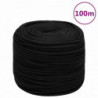 Arbeitsseil Schwarz 6 mm 100 m Polyester