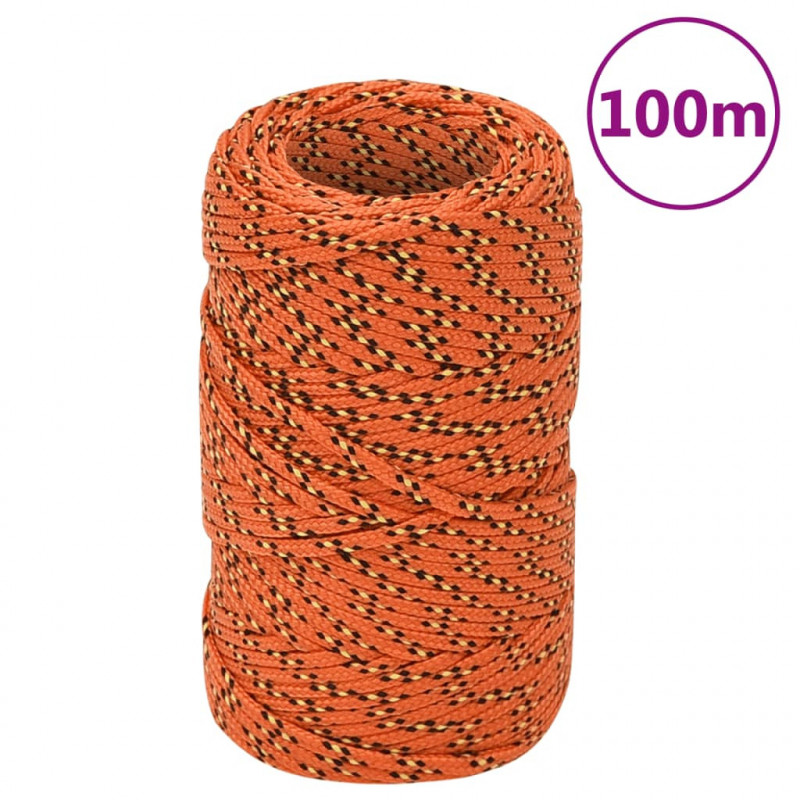 Bootsseil Orange 2 mm 100 m Polypropylen