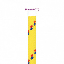 Bootsseil Gelb 18 mm 100 m Polypropylen