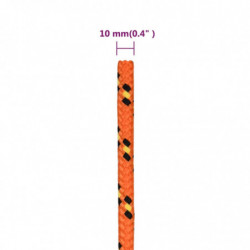 Bootsseil Orange 10 mm 250 m Polypropylen