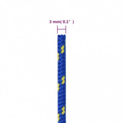 Bootsseil Blau 3 mm 250 m Polypropylen