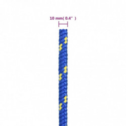 Bootsseil Blau 10 mm 500 m Polypropylen