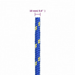 Bootsseil Blau 10 mm 100 m Polypropylen