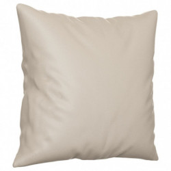 Sofakissen 2 Stk. Creme 40x40 cm Mikrofasergewebe