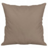Sofakissen 2 Stk. Taupe 40x40 cm Mikrofasergewebe