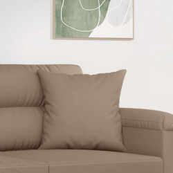 Sofakissen 2 Stk. Taupe 40x40 cm Mikrofasergewebe