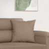 Sofakissen 2 Stk. Taupe 40x40 cm Mikrofasergewebe