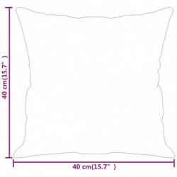 Sofakissen 2 Stk. Braun 40x40 cm Stoff