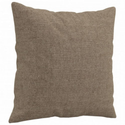 Sofakissen 2 Stk. Taupe 40x40 cm Stoff