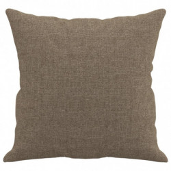 Sofakissen 2 Stk. Taupe 40x40 cm Stoff