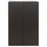 Mülltonnenbox für 1 Tonne Schwarz 70x80x117 cm Poly Rattan