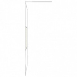 Duschwand für Begehbare Dusche ESG-Glas Steindesign 140x195 cm