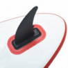 Aufblasbares Stand-Up-Paddleboard Set mit Segel Rot und Weiß