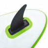 Aufblasbares Stand-Up-Paddleboard Set mit Segel Grün und Weiß