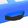 Aufblasbare Gymnastikmatte mit Pumpe 60x100x15 cm PVC Blau