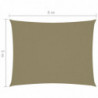 Sonnensegel Oxford-Gewebe Rechteckig 5x6 m Beige