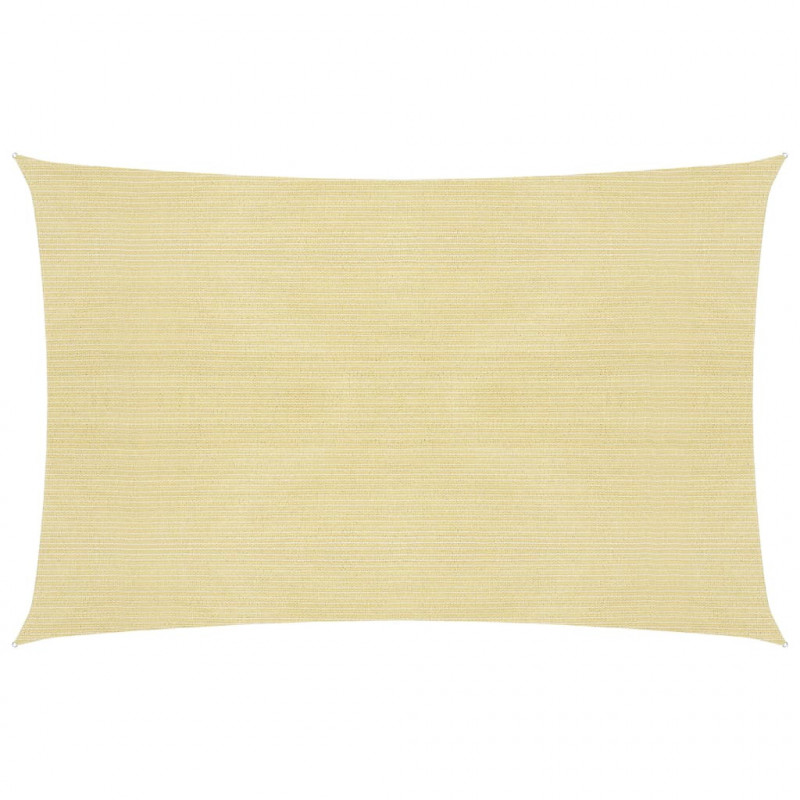 Sonnensegel 160 g/m² Beige 5x8 m HDPE