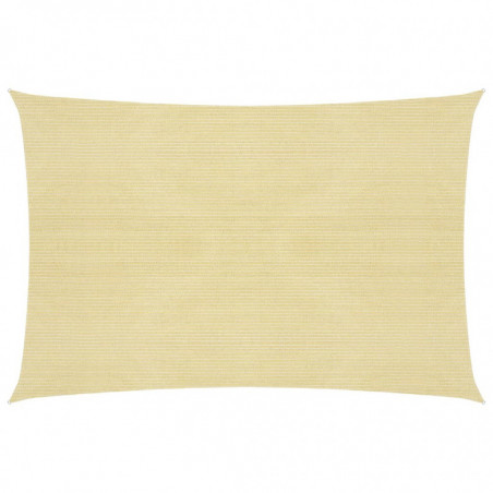 Sonnensegel 160 g/m² Beige 5x6 m HDPE