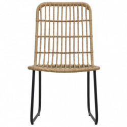 3-tlg. Bistro-Set Cypress Poly Rattan Eiche