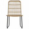 3-tlg. Bistro-Set Cypress Poly Rattan Eiche