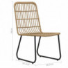 3-tlg. Bistro-Set Cypress Poly Rattan Eiche