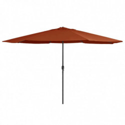 Sonnenschirm mit Metall-Mast 400 cm Terrakotta-Rot